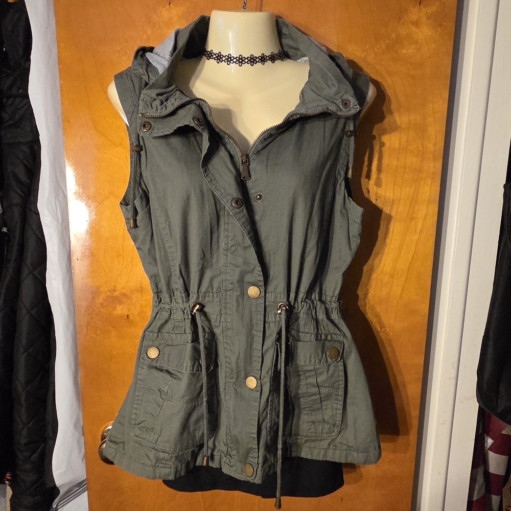 YMI Army Green Sleeveless Vest